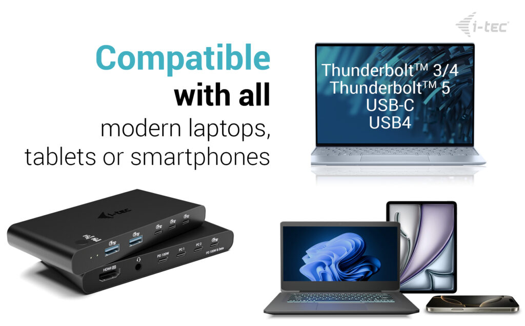 i-tec KVM Docking Station HDMI for 2 hosts, Power Delivery – image 5