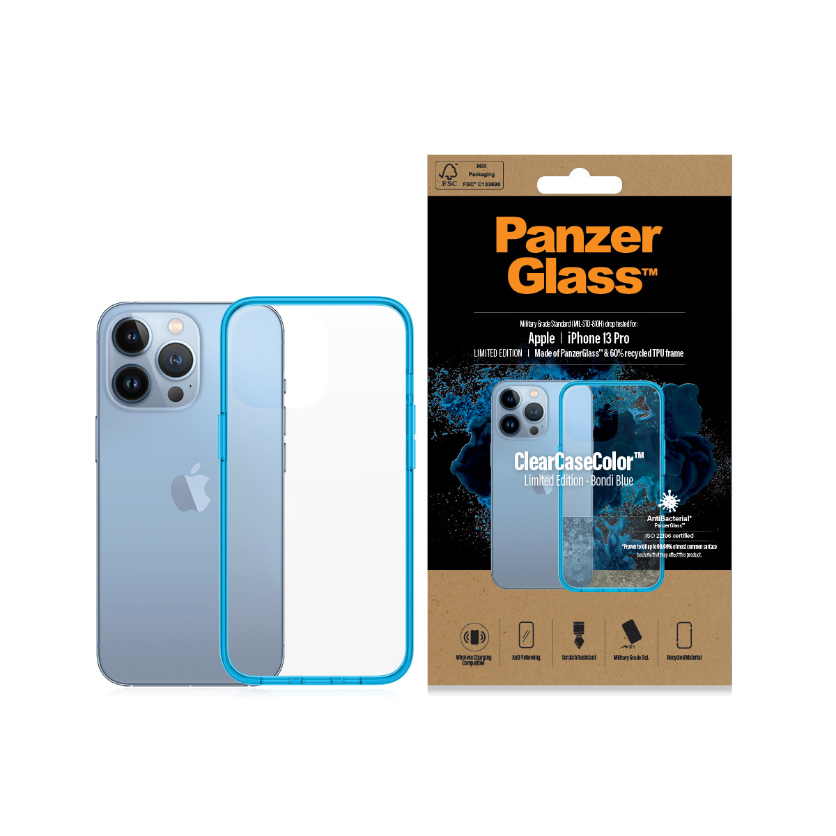 PanzerGlass ® ClearCaseColor™ iPhone 13 Pro - Bondie Blue – image 3