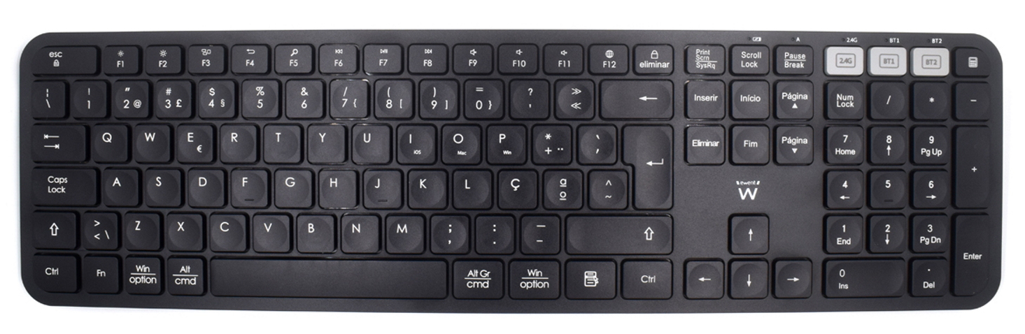 Ewent EW3277 keyboard Universal RF Wireless QWERTY Spanish Black