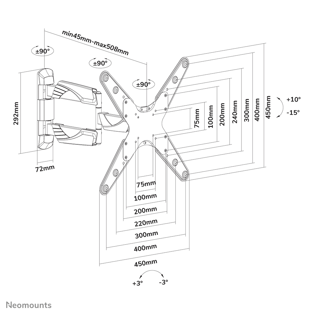 Neomounts tv wall mount – image 8