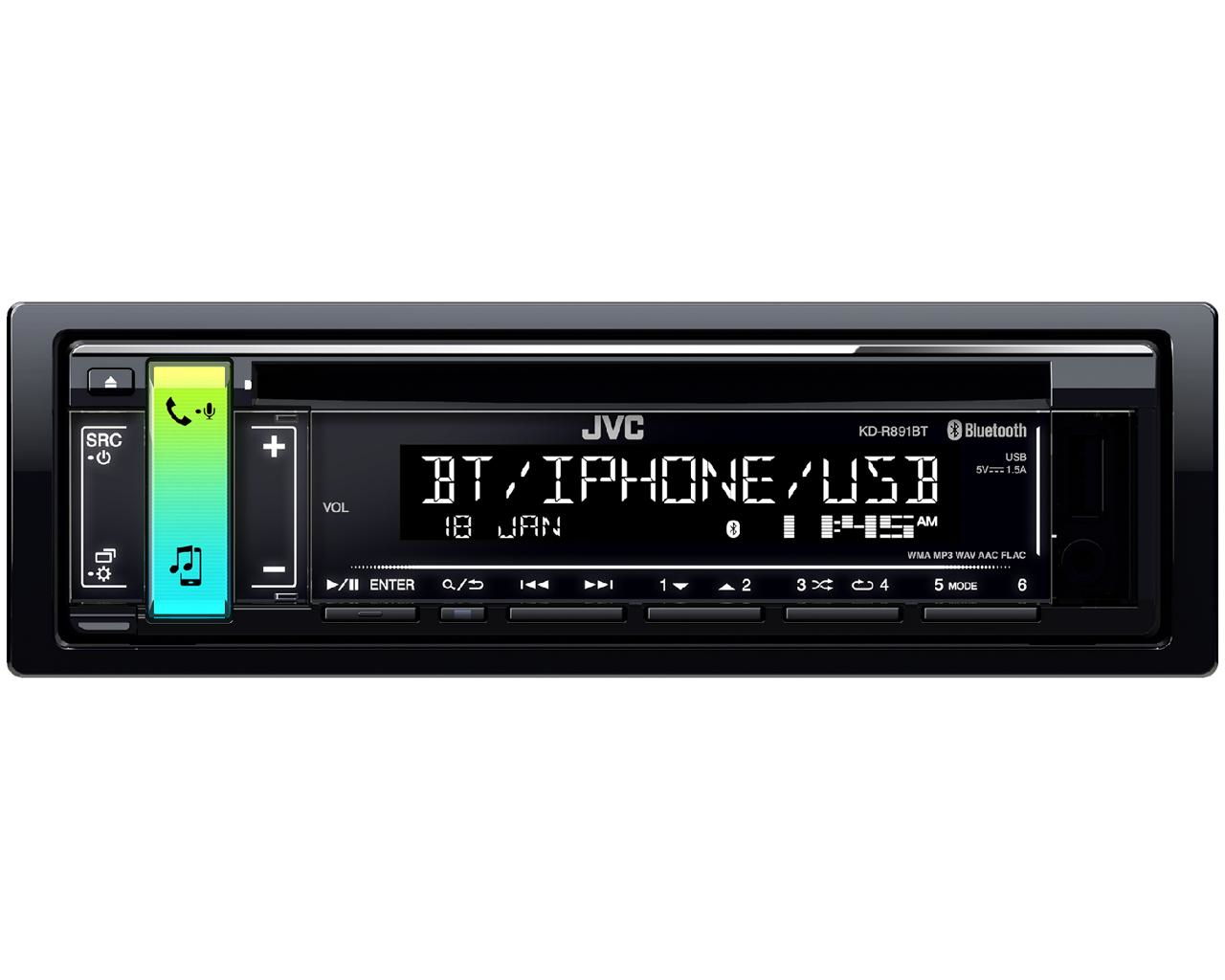 JVC KD-R891BT car media receiver Black