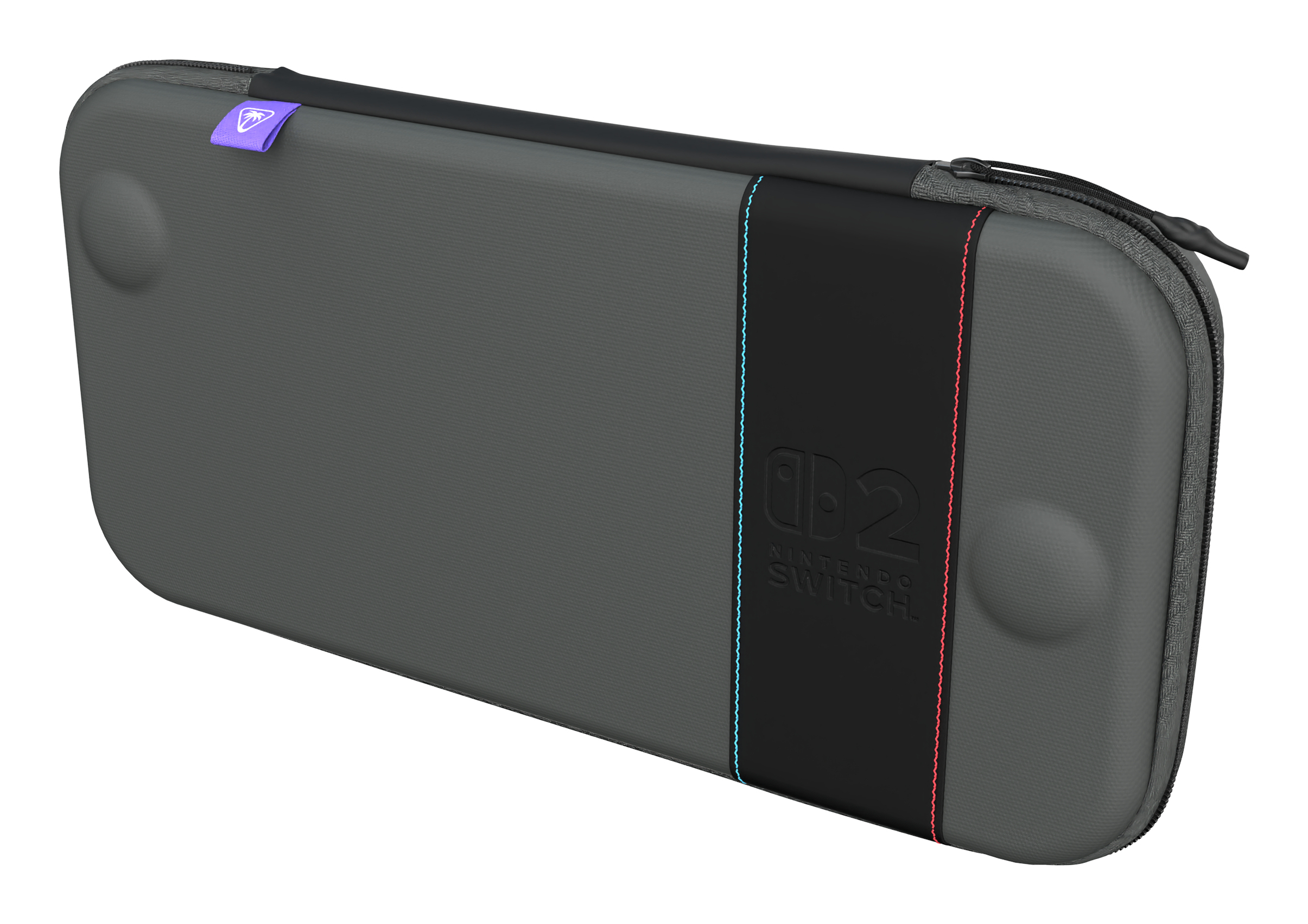 Turtle Beach PlayTrek Étui fin Charcoal Black sous licence officielle de Nintendo pour protéger votre Nintendo Switch 2