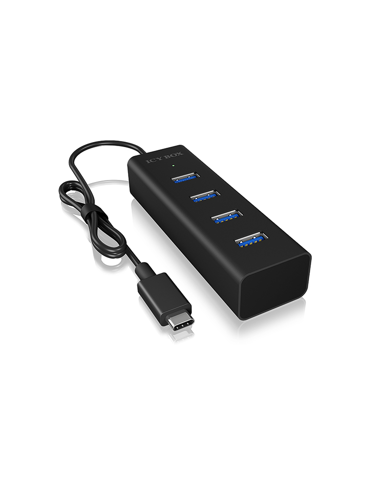 ICY BOX IB-HUB1409-C3 USB 3.2 Gen 1 (3.1 Gen 1) Type-C 5000 Mbit/s Black – image 2
