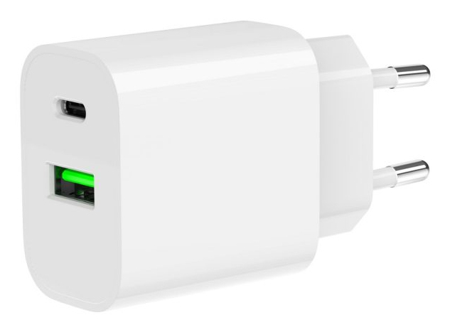 Tolerate 2 PORT 20W USB CHARGER POWERED BY GEMBIRD WHITE – image 1