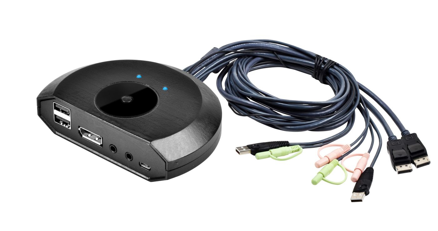Microconnect MC-DP-USBKVM2 KVM switch Black