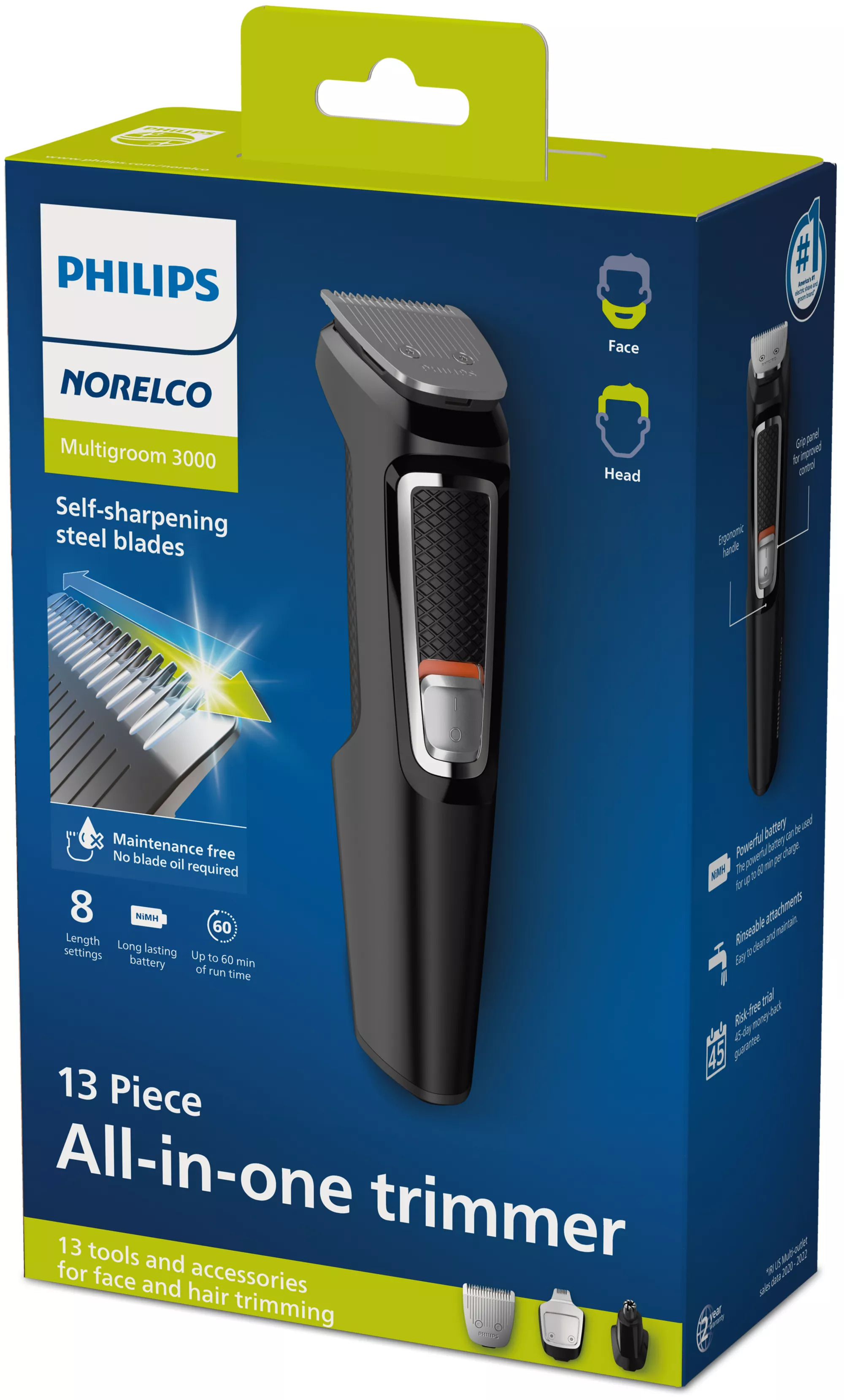 Philips MG3740/40 hair trimmers/clipper Black, Silver 8 Nickel-Metal Hydride (NiMH) – image 3