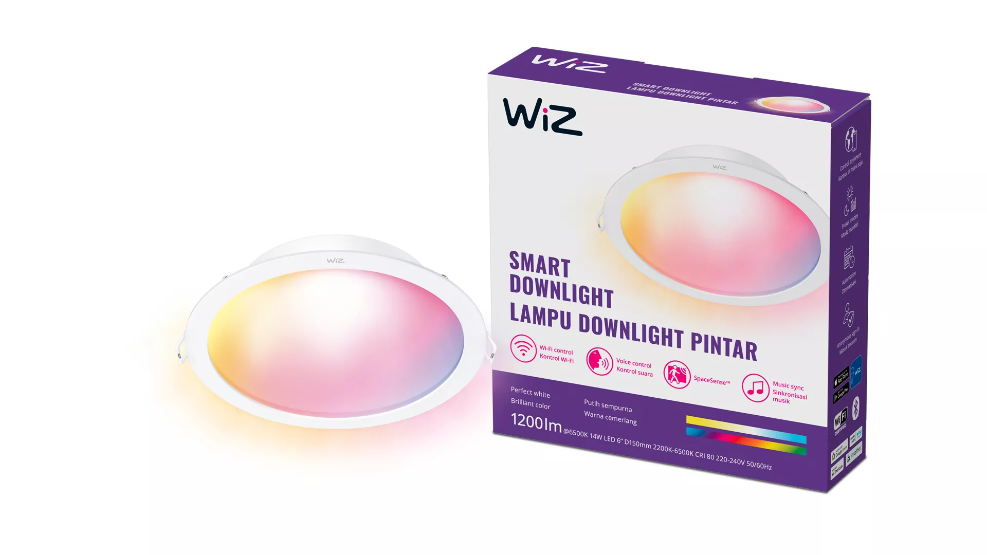 WiZ 8720169078444 smart lighting Smart lighting spot Wi-Fi/Bluetooth – image 8