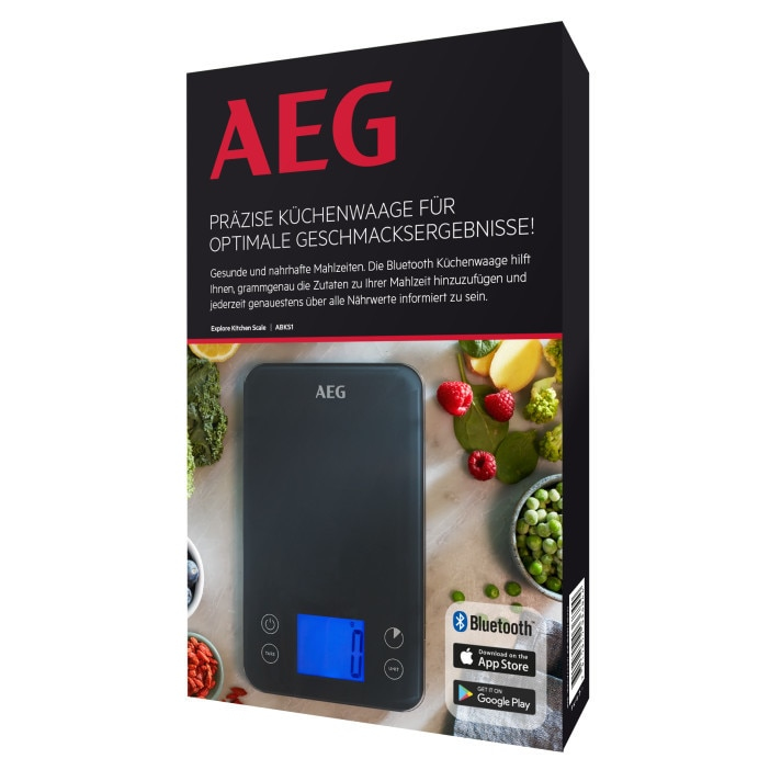 Electrolux ABKS1 Black Countertop Rectangle Electronic kitchen scale – image 2