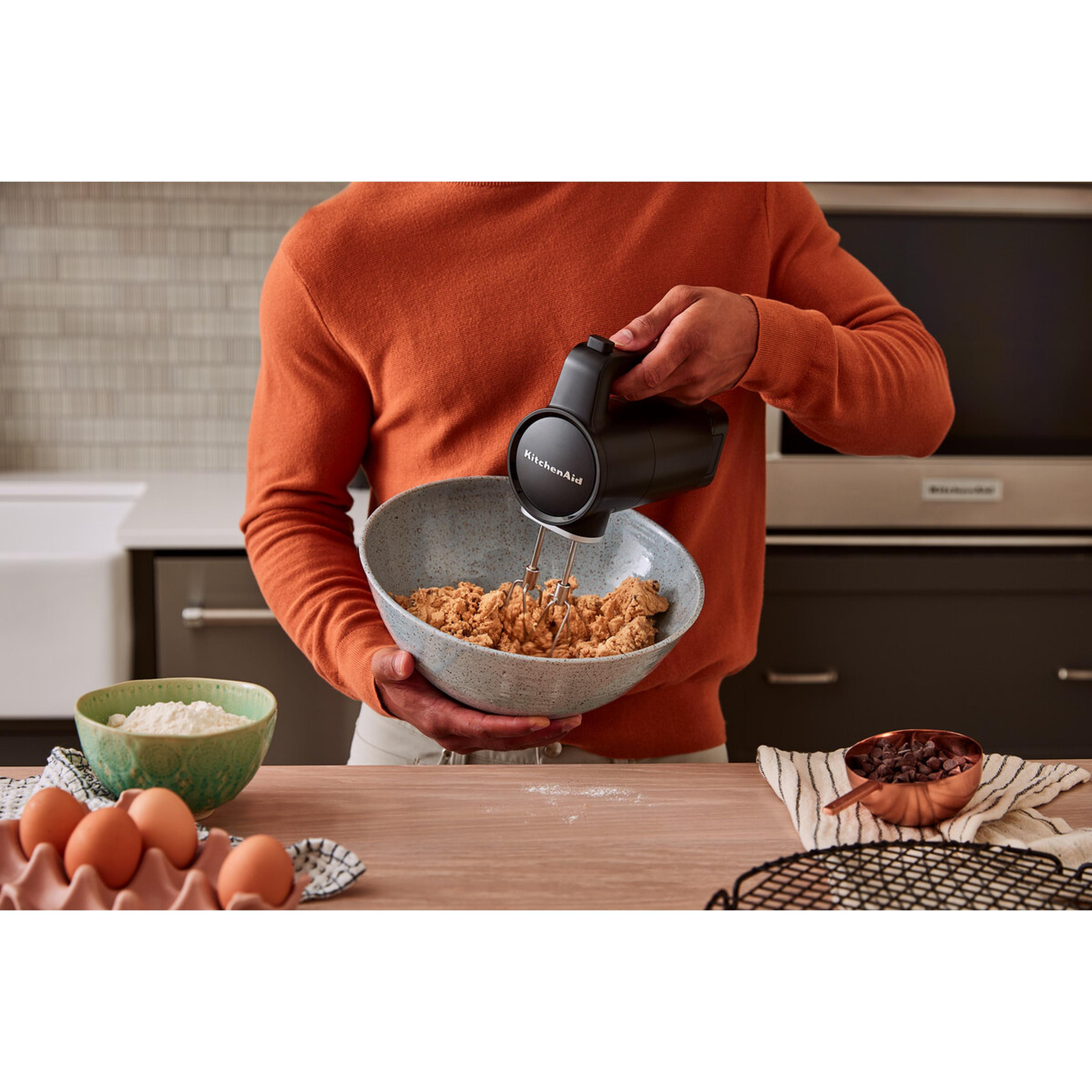 Resim KitchenAid 5KHMR762BM Kablosuz El Mikseri, Mat Siyah, 7 Hız, 1100 RPM