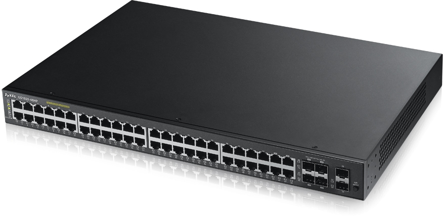 Zyxel GS1920-48HP Managed L2 Gigabit Ethernet (10/100/1000) Power over Ethernet (PoE) Black