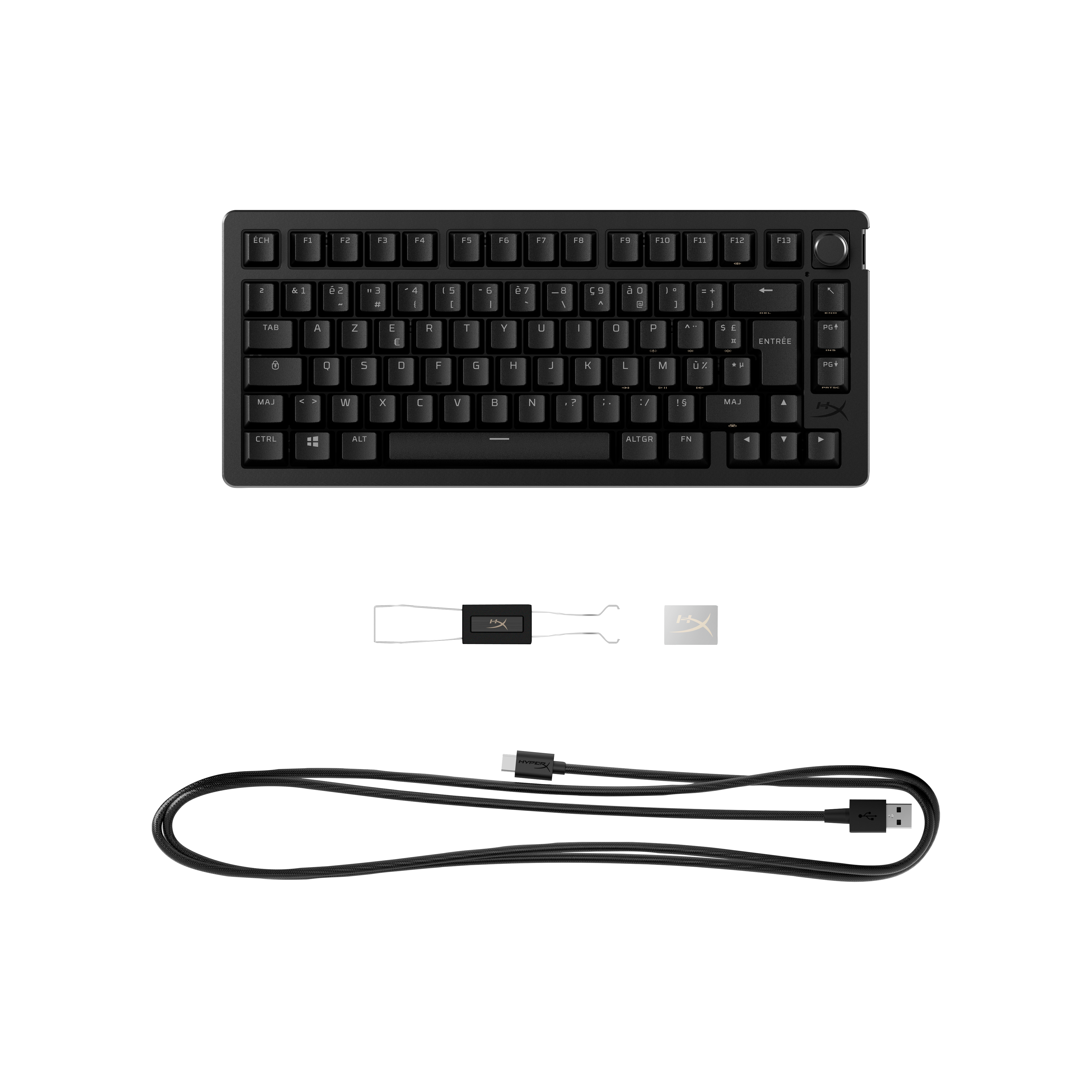 HyperX Alloy Rise 75 - Gaming Keyboards. Keyboard form factor: 75%, Connectivity technology: Wired, Device interface: USB,