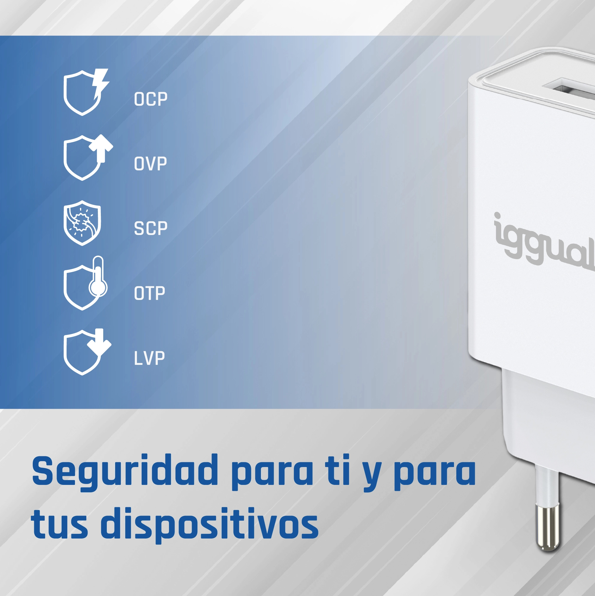 iggual IGG316924 mobile device charger Smartphone White AC Indoor – image 4
