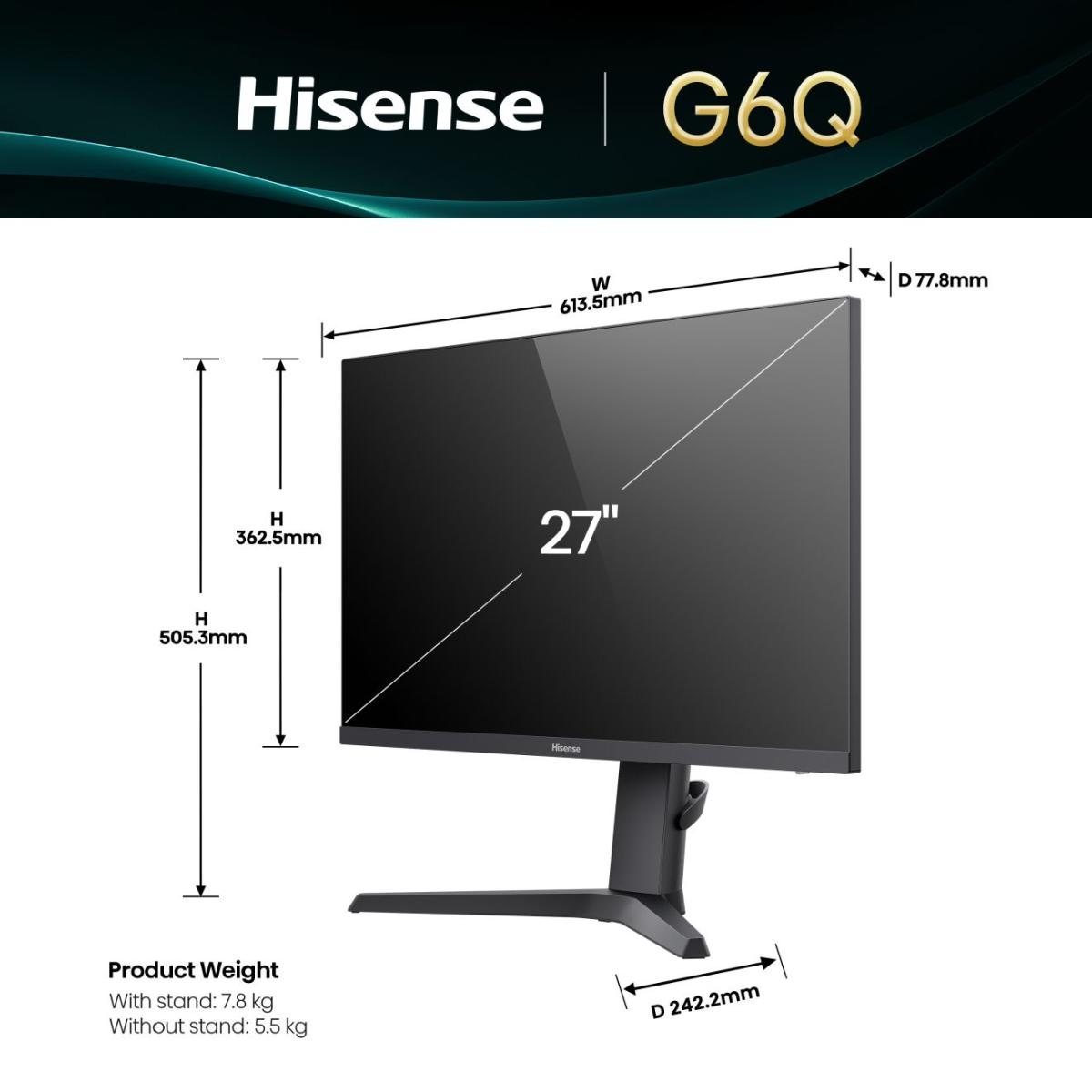Hisense 27G6QUK computer monitor – image 2