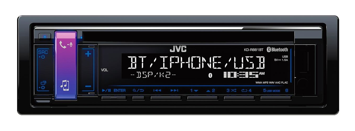 JVC KD-R881BT car media receiver Black Bluetooth – image 6