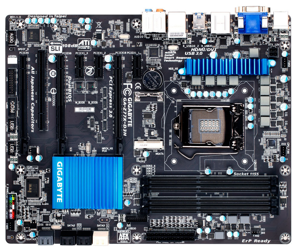 GIGABYTE GA-Z77X-D3H motherboard LGA 1155 (Socket H2) ATX – image 2