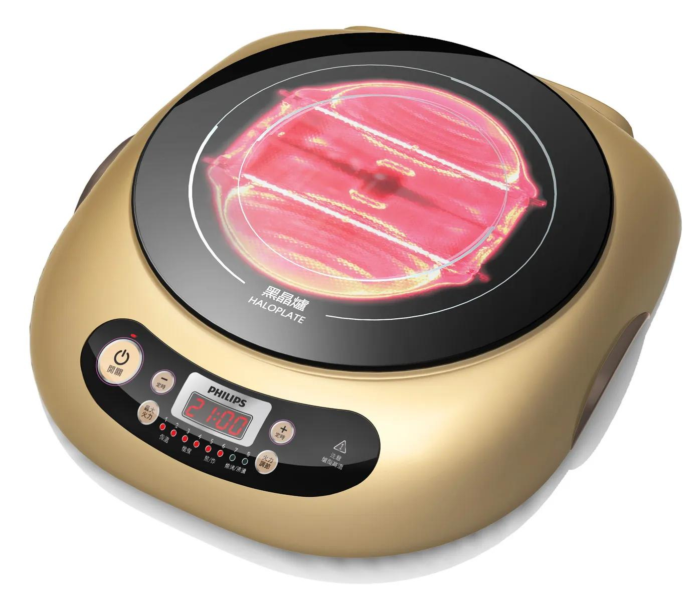 Philips Viva Collection HD4990/50 hob Black, Gold Countertop Halogen 1 zone(s) – image 1
