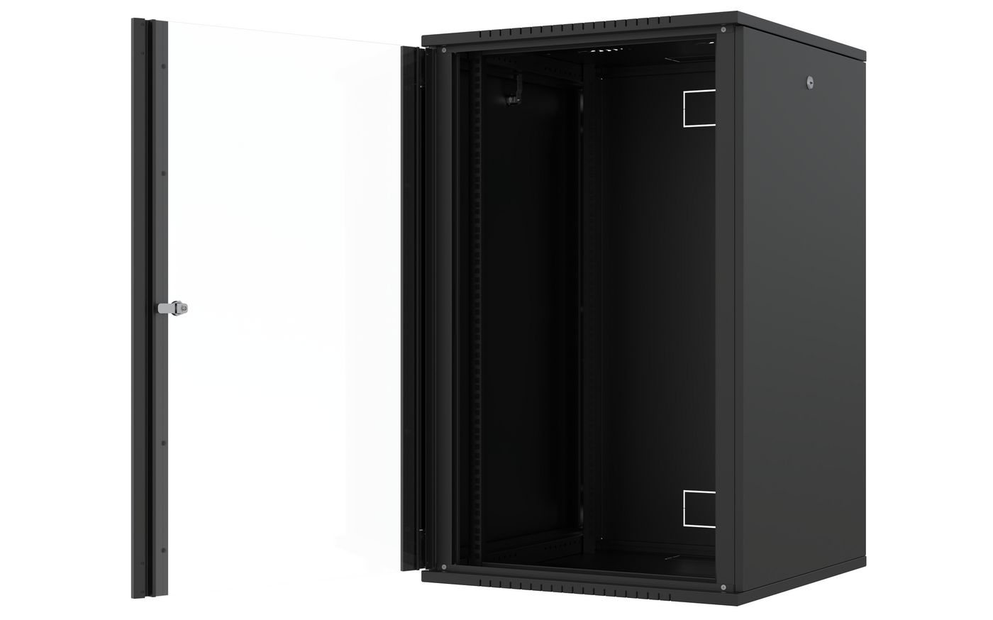 Lanview RWF20U66BL rack cabinet 20U Wall mounted rack Black – image 2