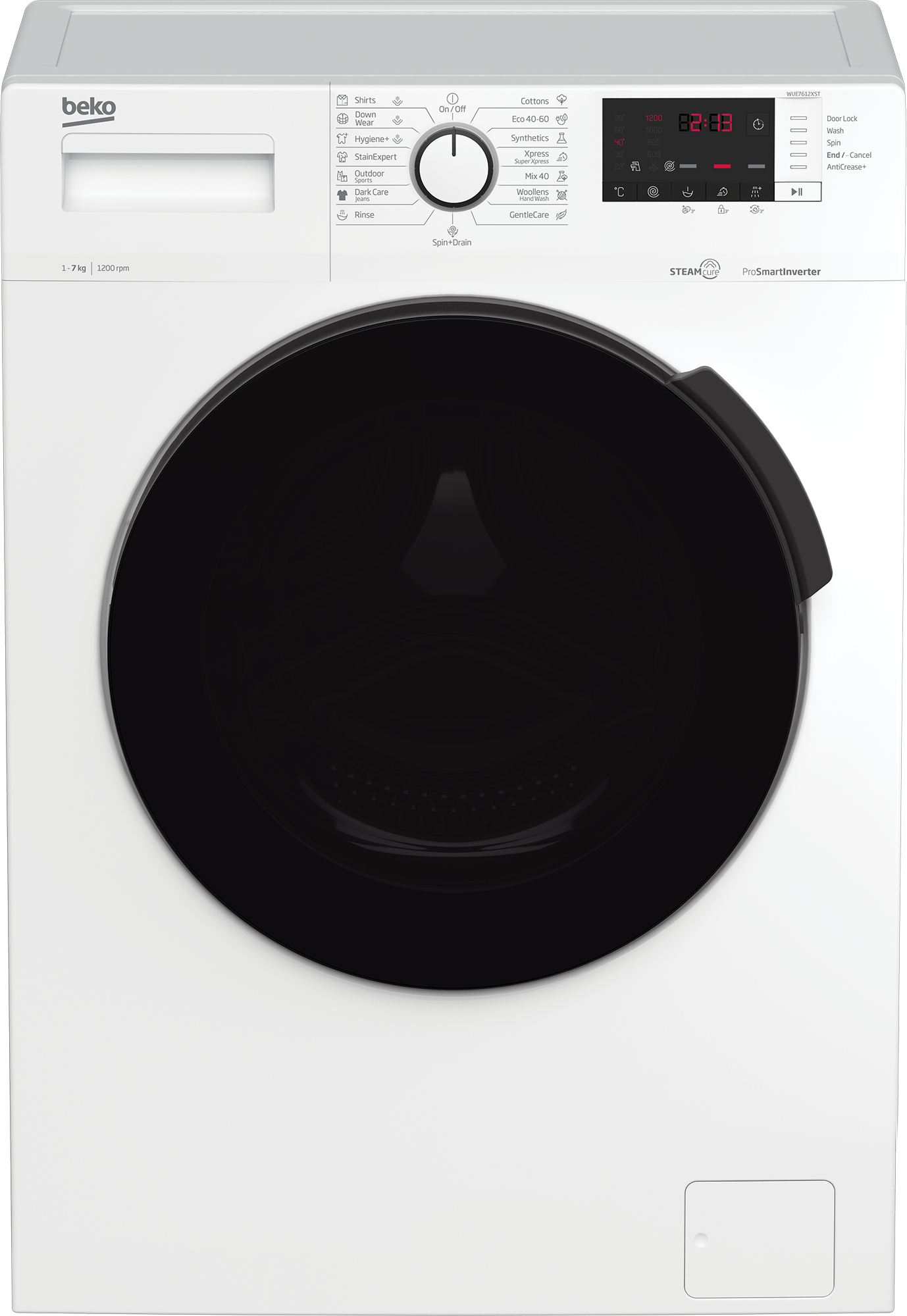 Beko WUE7612XST washing machine Front-load