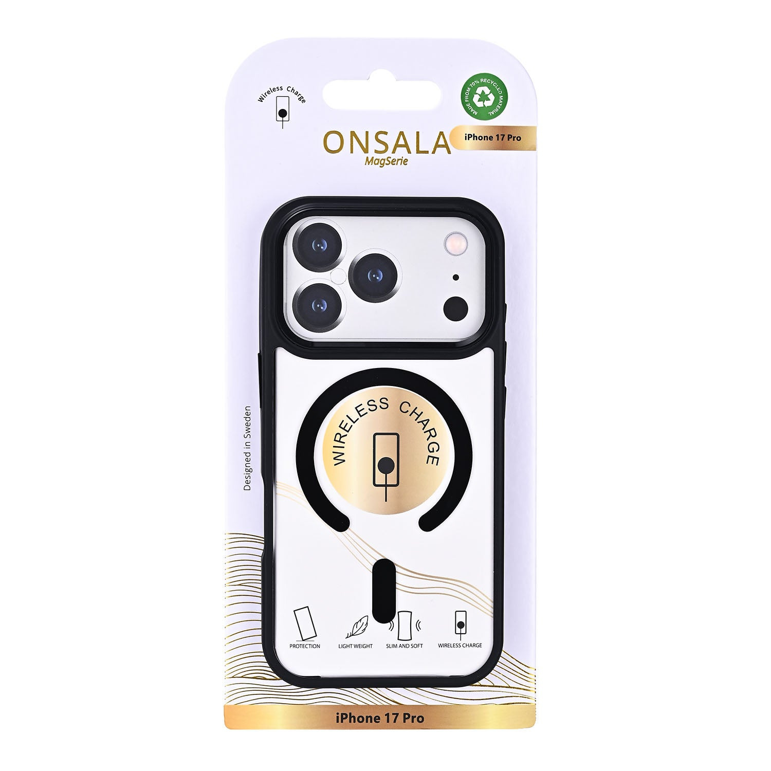 Onsala Phone Case Bumper MagSeries Black & Clear - iPhone 17 Pro/18 Pro – image 2