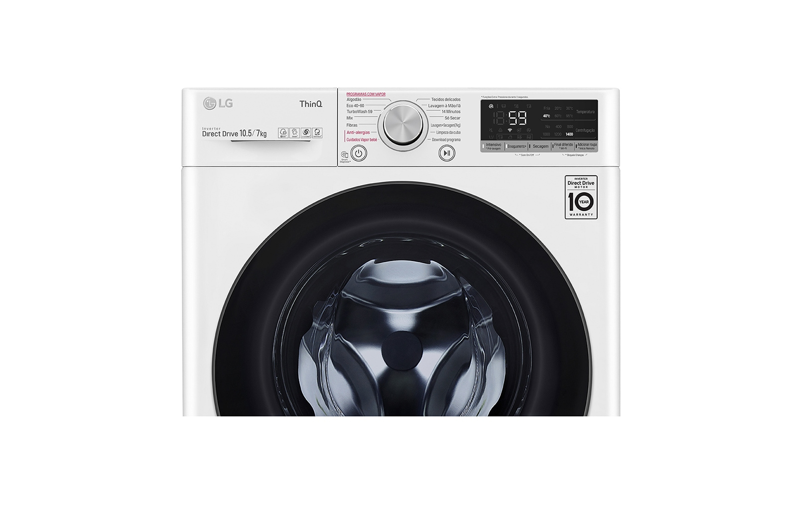 LG F4DV5010SMW washer dryer Freestanding Front-load White – image 6