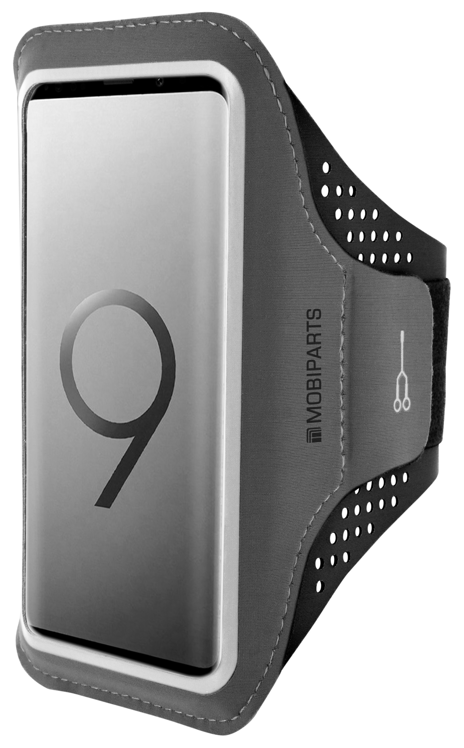Mobiparts Comfort Fit Sport Armband Samsung Galaxy S9 Plus Black