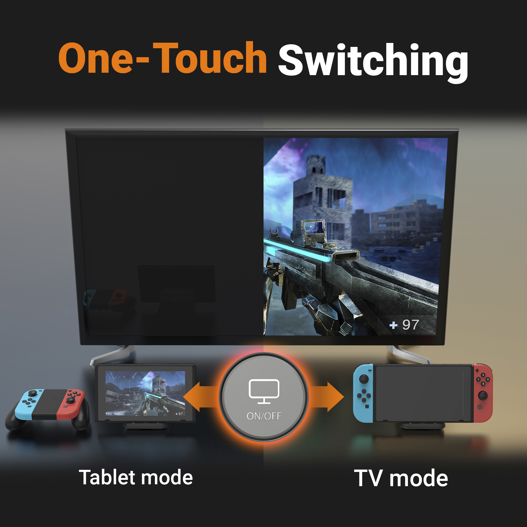 j5create JCD620 Mini Docking Station for Nintendo Switch™, Black – image 6