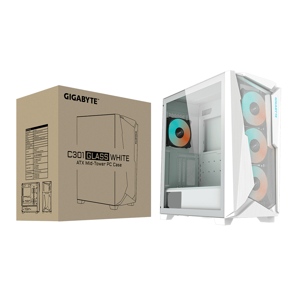 GIGABYTE C301 GLASS WHITE – image 8