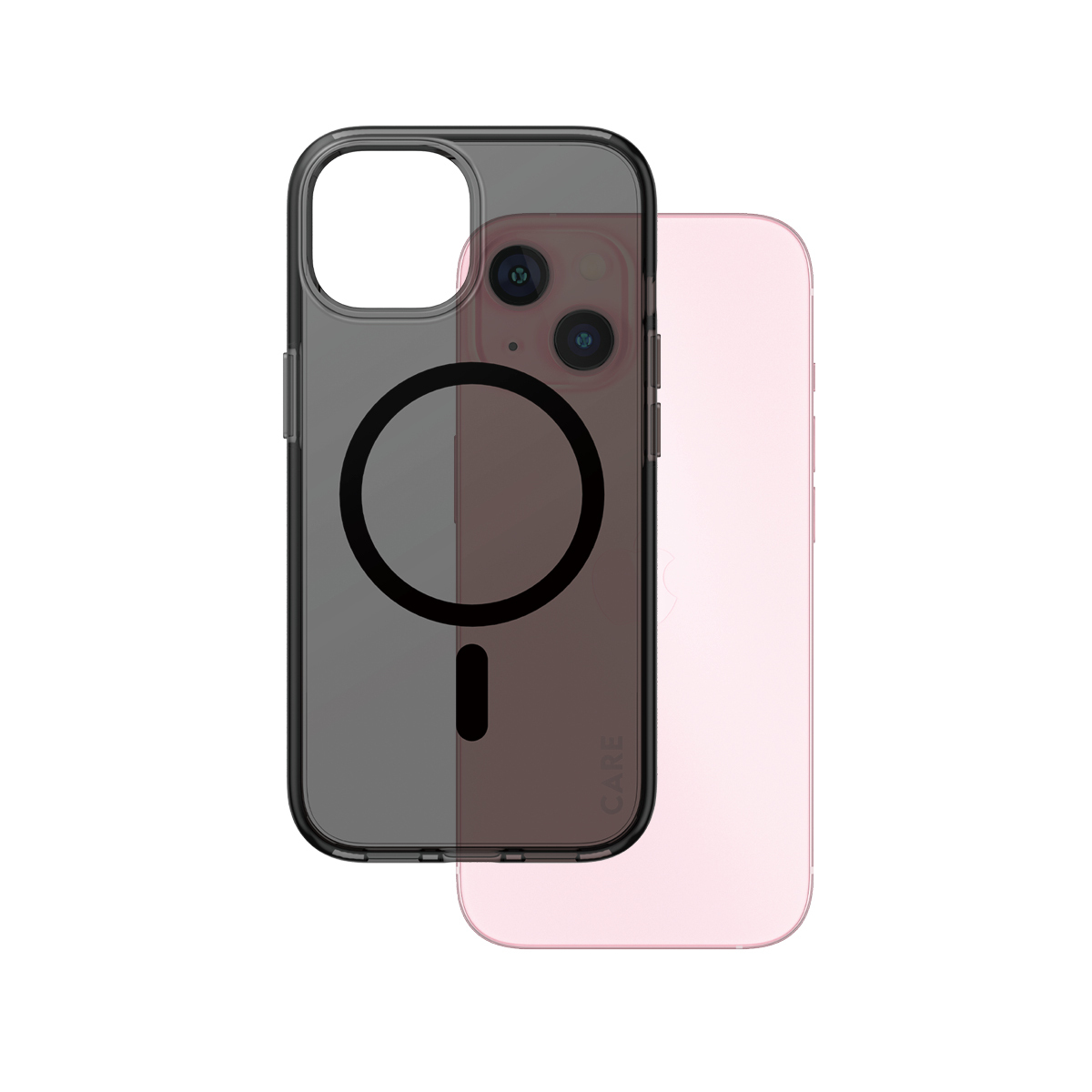 PanzerGlass CARE™ by ® Smokey Case w. Black MagSafe iPhone 15