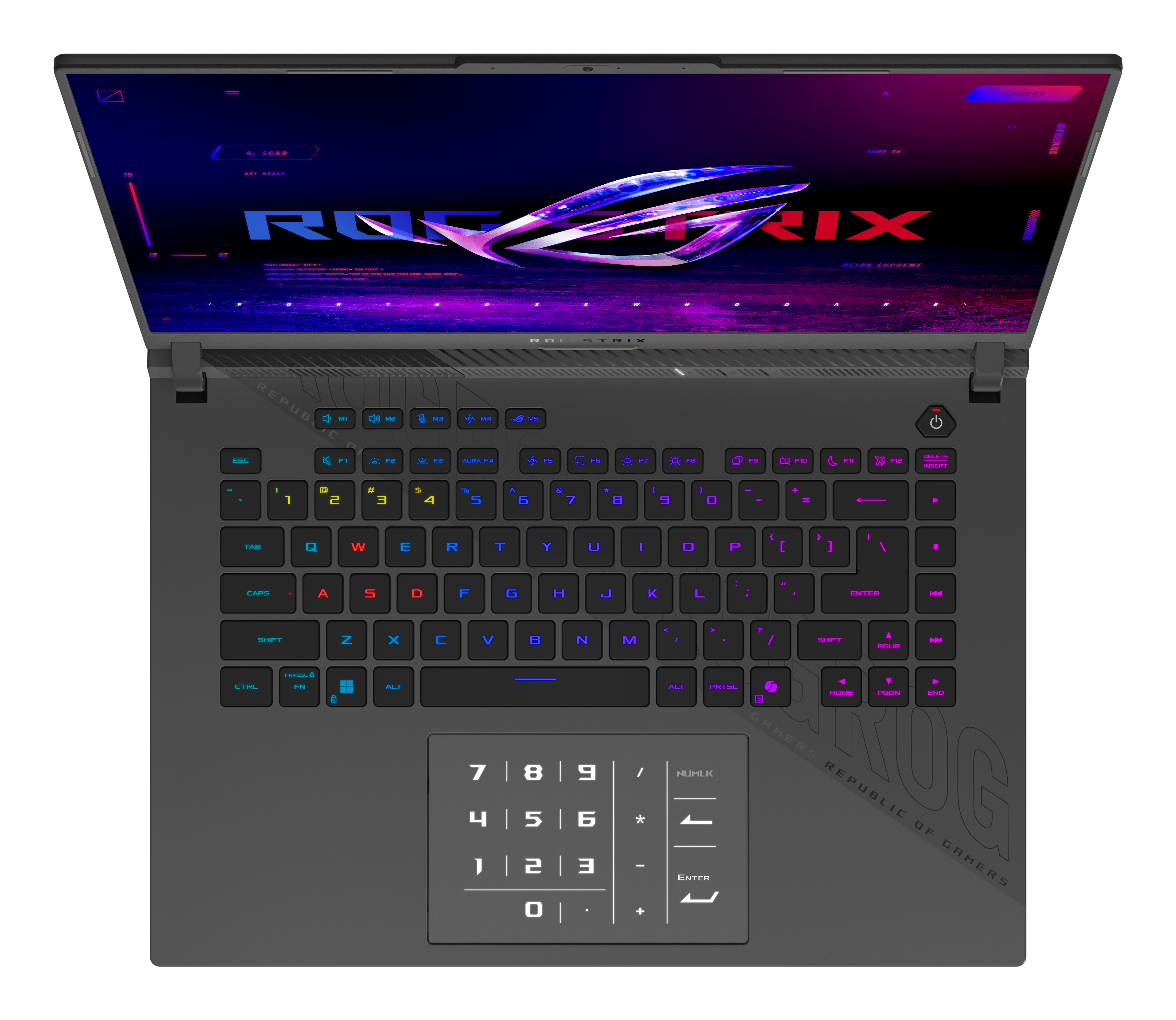 Portátil gaming - ASUS ROG Strix G614FR-S5151, 16" WQXGA, AMD Ryzen™ 9 9955HX3D, 32GB RAM, 1TB SSD, GeForce RTX™ 5070 Ti, Sin sistema operativo - imagen 6