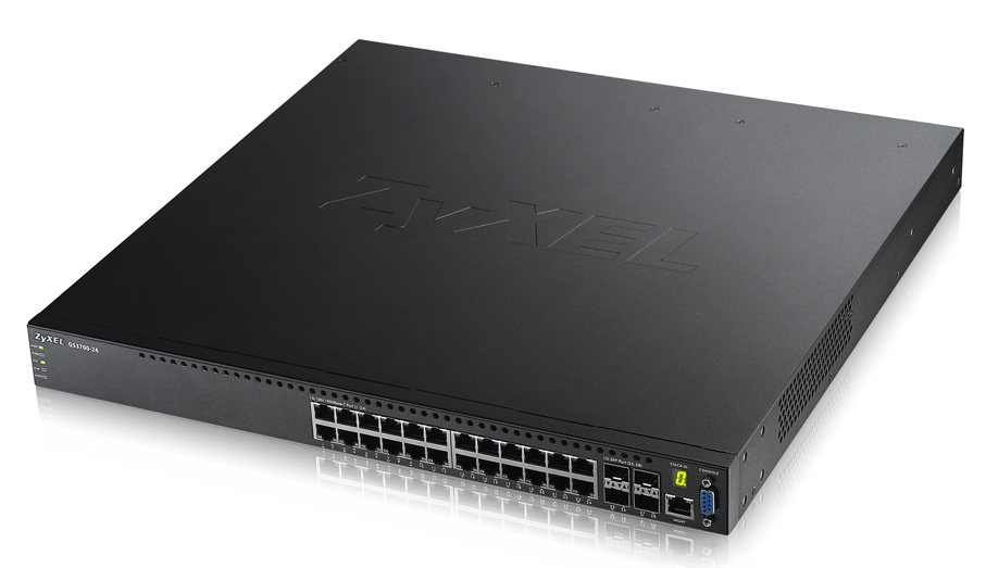 Zyxel GS3700-24 Managed L2+ Gigabit Ethernet (10/100/1000) Black – image 1