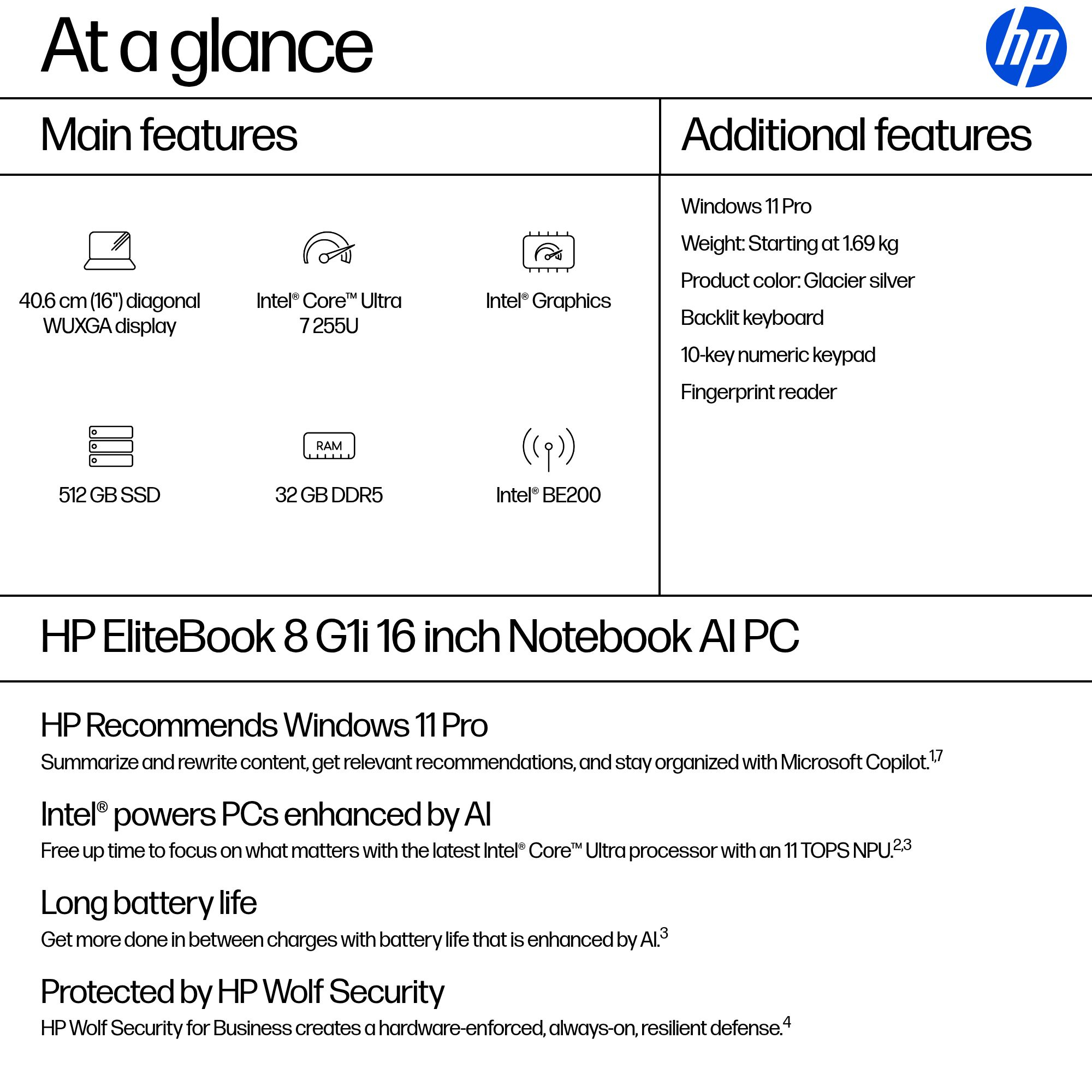 HP EliteBook 8 G1i 16 inch Notebook AI PC – image 3
