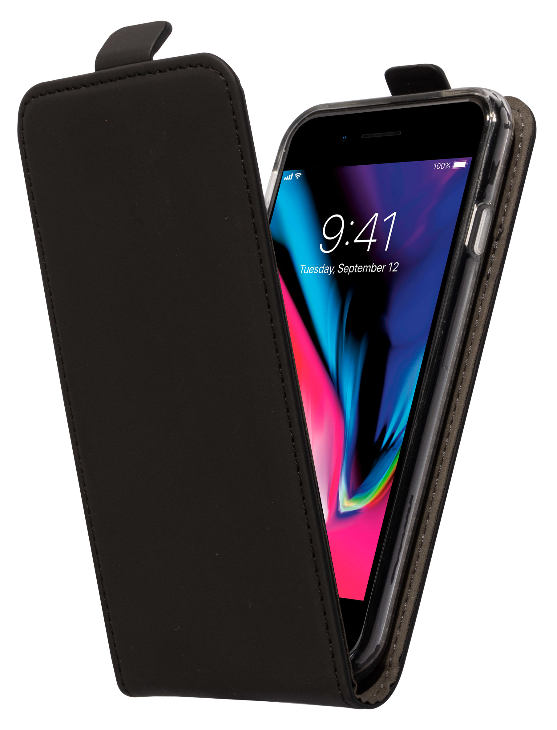 Mobiparts Premium Flip TPU Case Apple iPhone 7, iPhone 8 Black – image 1