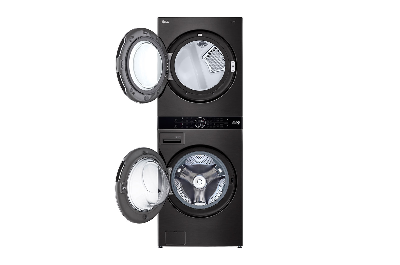 LG F761TOWERB washer dryer Freestanding Front-load Chrome – image 2
