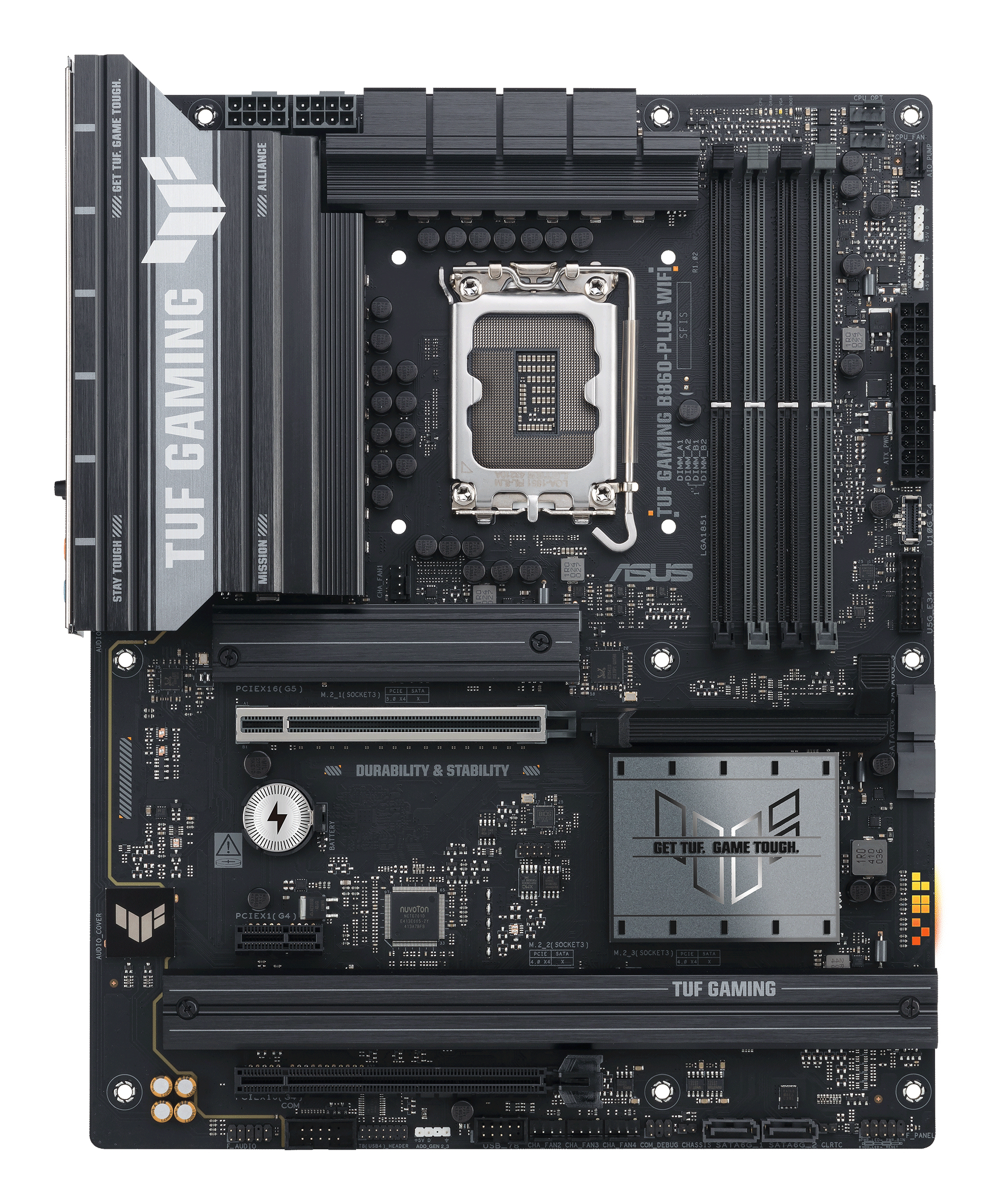 Tarjeta Madre ASUS TUF GAMING B860-PLUS WIFI - Socket 1851 - 4x DDR5 - 8666+ MHz (OC) - HDMI - DisplayPort - USB - ATX - TUF GAMING B860-PLUS WIFI Tarjeta Madre ASUS TUF GAMING B860-PLUS WIFI - Socket 1851 - 4x DDR5 - 8666+ MHz (OC) - HDMI - DisplayPort - USB - ATX - TUF GAMING B860-PLUS WIFI