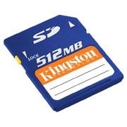 Kingston Technology SecureDigital Memory Card 512MB 125pk