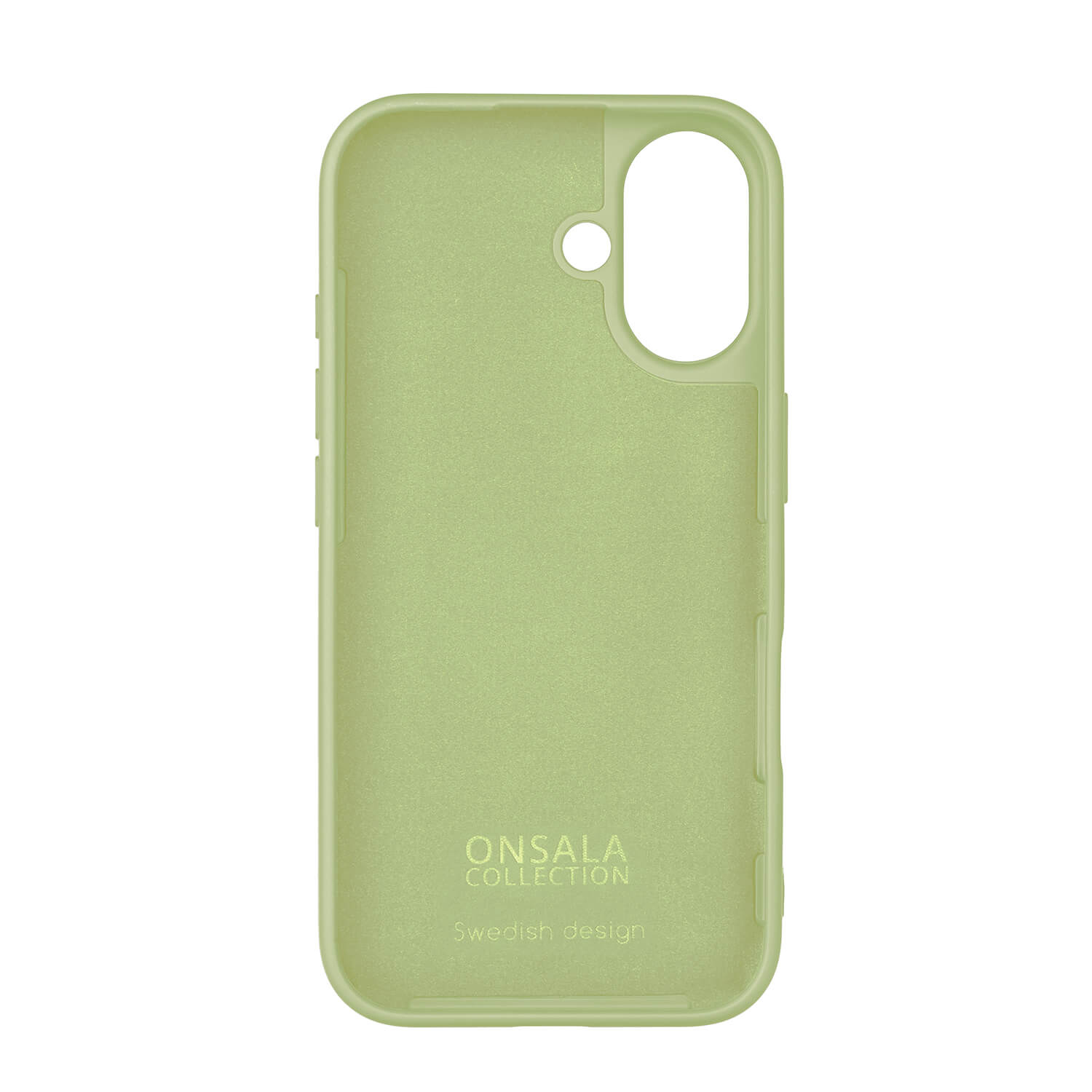 Onsala Phone Case with Silicone Feel Lime - iPhone 16 – image 3
