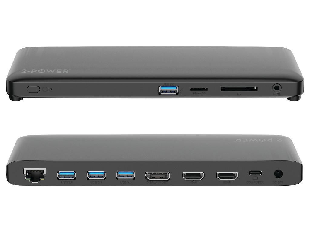 2-Power DOC0117A laptop dock/port replicator Black – image 3