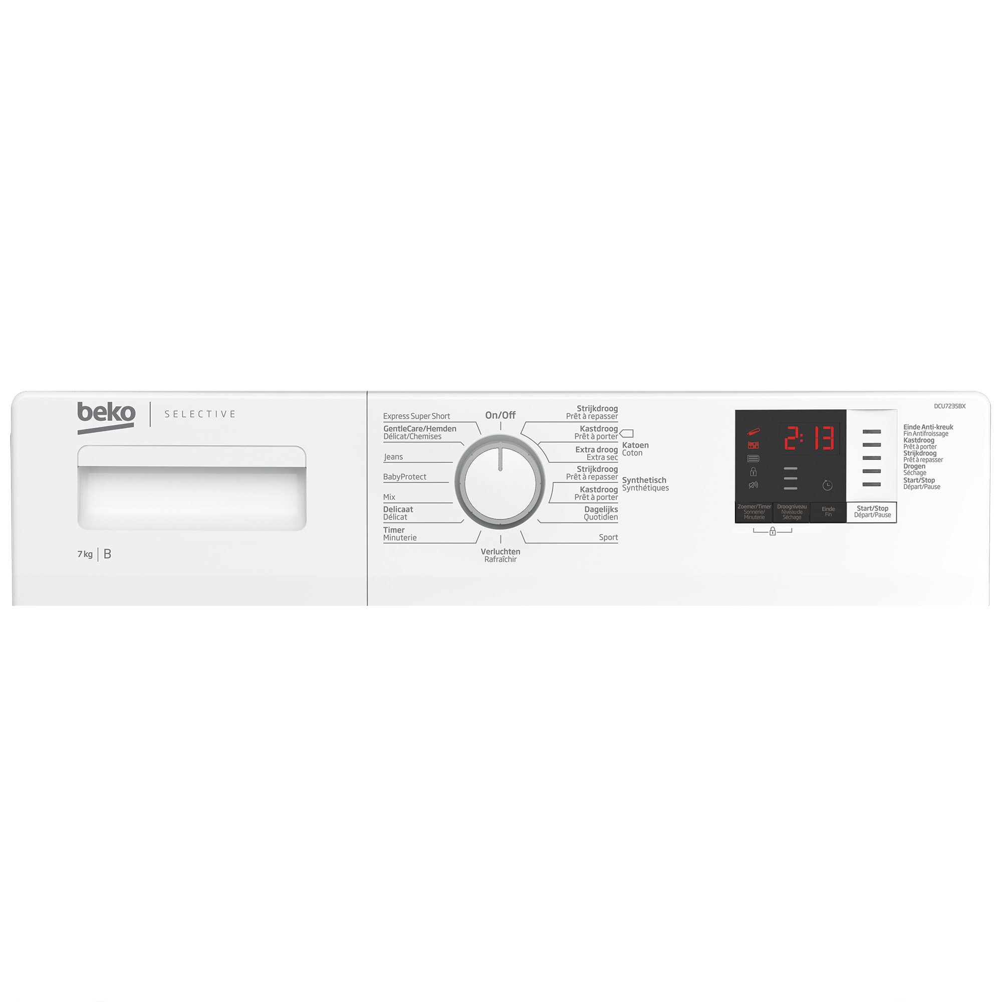 Beko DCU7235BX tumble dryer Freestanding Front-load – image 8