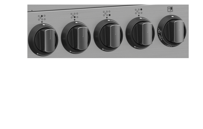 Beko PF335325DX cooker Freestanding cooker Gas Black, Stainless steel – image 5