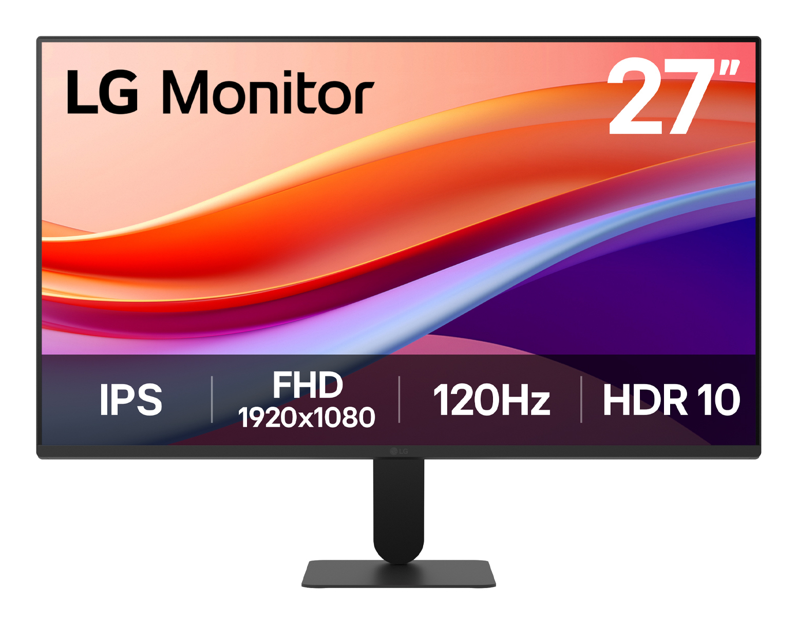 LG 27U411A-B - LED monitor - 27" - 1920 x 1080 Full HD (1080p) @ 120 Hz - IPS - 250 cd/m� - 1500:1 - HDR10 - 5 ms - HDMI, VGA