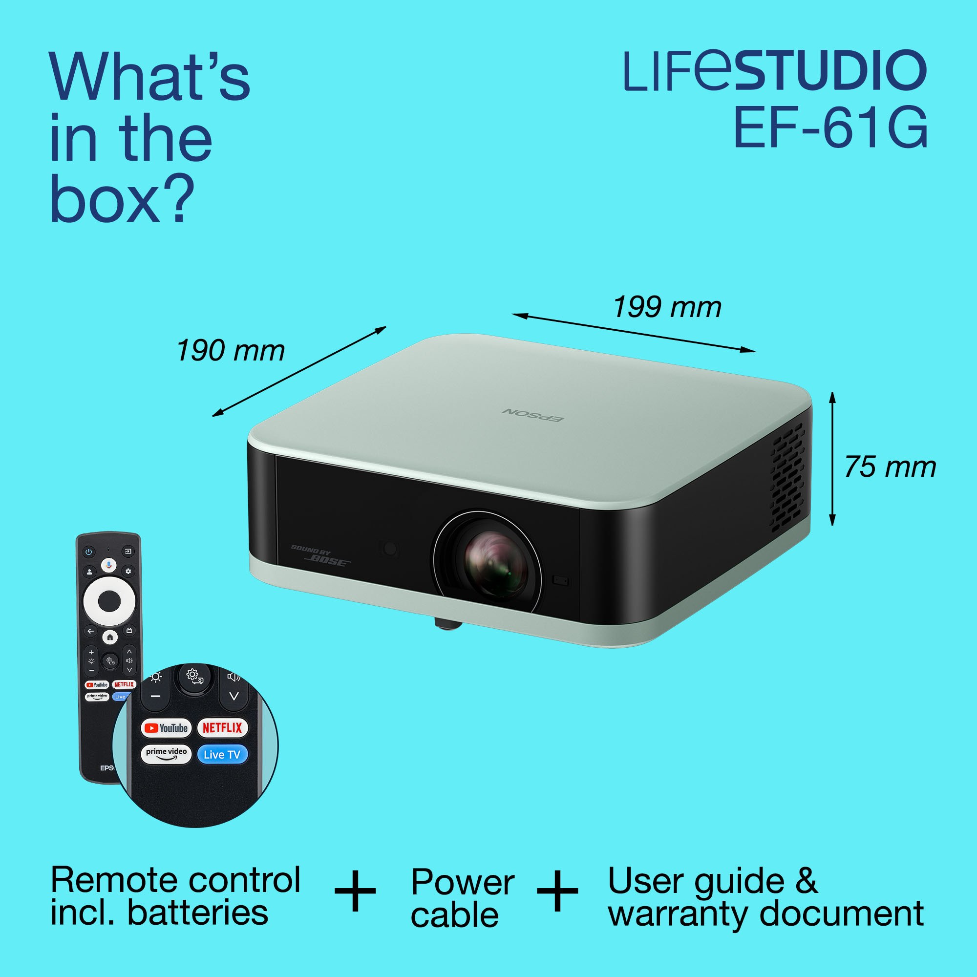 Epson Home Cinema Lifestudio Pop — EF-61G Ice Green – image 3