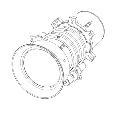 Barco R9832755 lente per proiettore G60-W10, G60-W7, G60-W8, PGWU-62L, PGWU-62L-K