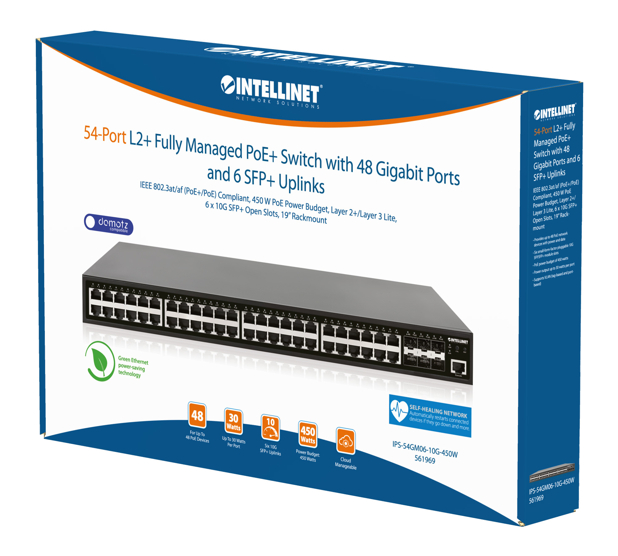 Intellinet 48-Port Gigabit Ethernet PoE+ Layer 2+ Managed Switch with Six – image 8