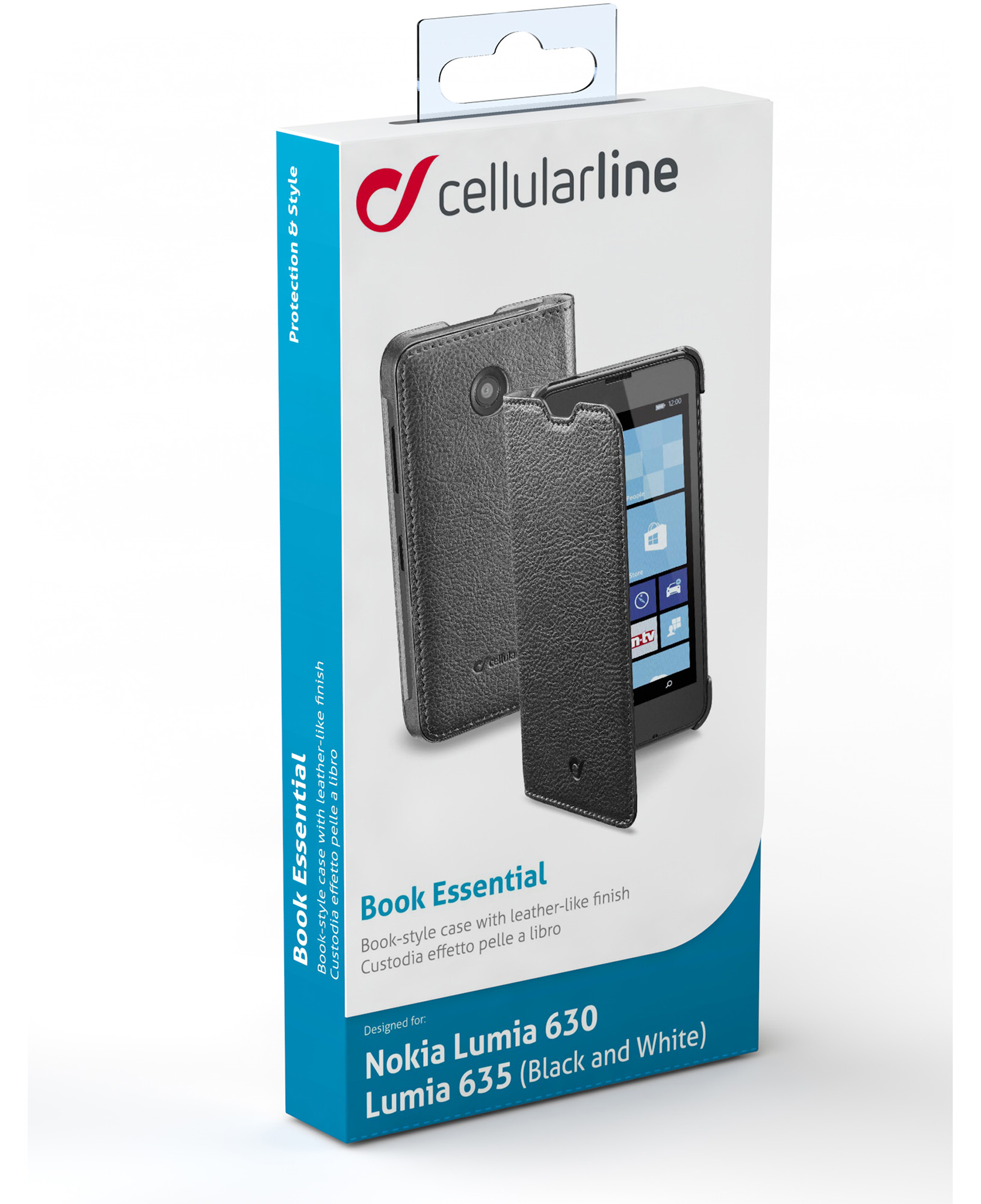 Cellularline Book Essential Pocket - Lumia 635 (Black And White)/630 – image 2