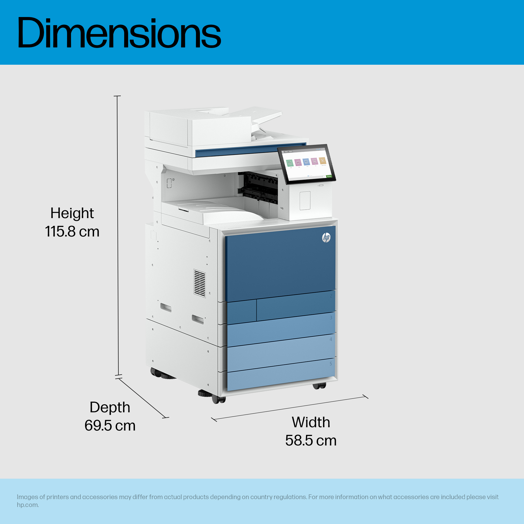 HP Clr LaserJet Ent MFP 8801dn Prntr – image 4