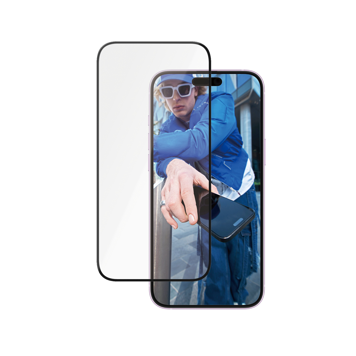 PanzerGlass Ceramic Pellicola in Vetro Temperato iPhone 16 Plus 15 Plus Ultra-Wide Fit