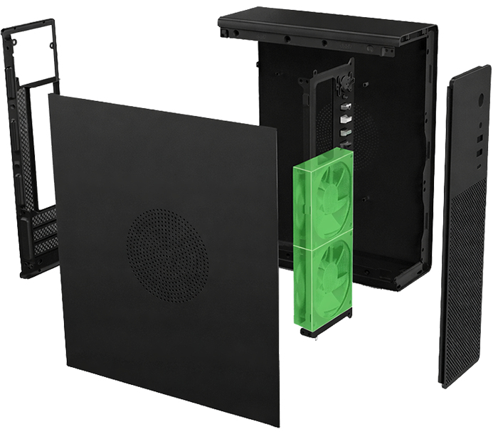CoolBox COO-PCT100-0 computer case Low Profile (Slimline) Black – image 7
