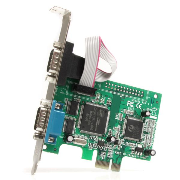 StarTech.com 2 Port PCI Express RS232 Serial Adapter Card with 16950 UART – image 2