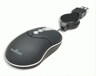 Manhattan MM3 mouse USB Type-A Optical 800 DPI – image 2