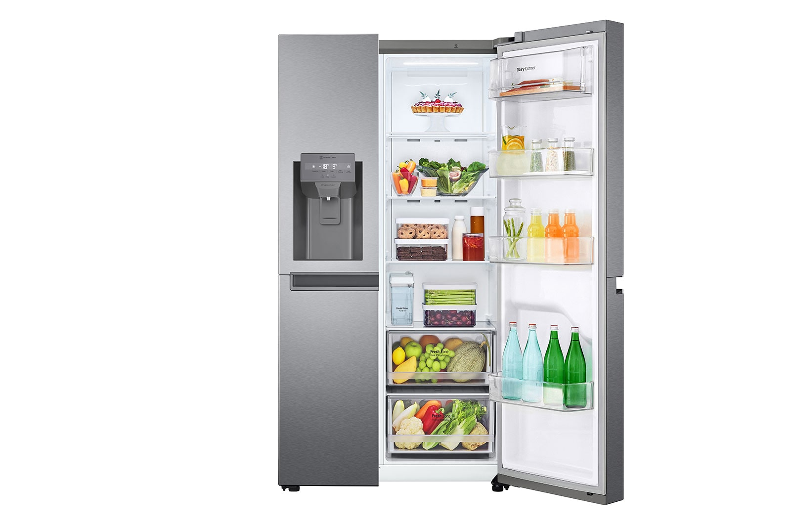 LG GSLV31DSXE side-by-side refrigerator Freestanding – image 7
